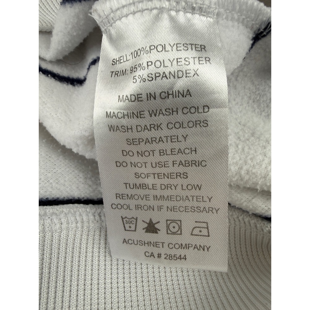FootJoy 1/4 Zip Pullover Mens Large White Striped Green Bay‎ Country Club Golf - Picture 3 of 9